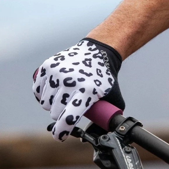 HandUp cycle gloves white leopard savage - Picture 2 of 5